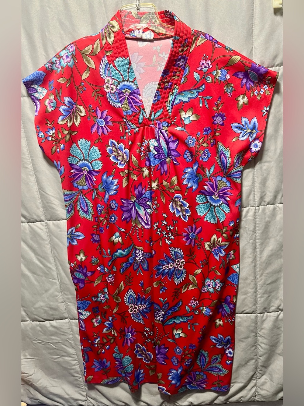 Vintage Carol Wright Gown Sleep Pajama House Dress Size L Large